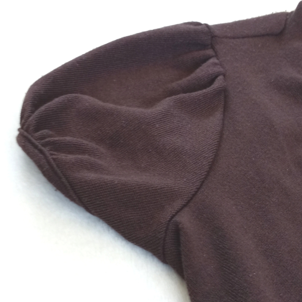 🌿 Ronin K Women's Dainty Lightweight Brown Rayon Blend Open Cardigan / Duster S - Picture 3 of 5